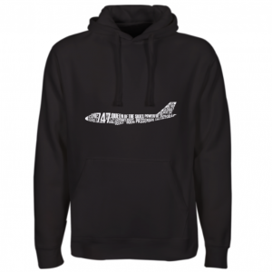 747 Queen of the Skies Unisex Hoodie - Black
