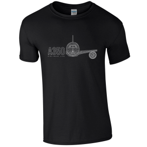 A350 Unisex T-Shirt - Black